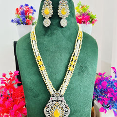 Jadau Kundan Necklace Set (Beads)