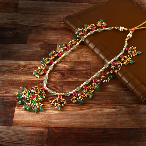 Bead Jadau Kundan Necklase Set