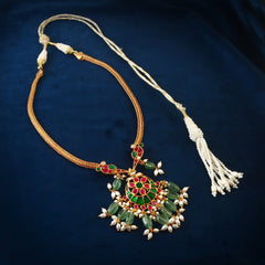 Traditional Gold-Plated Short Necklace