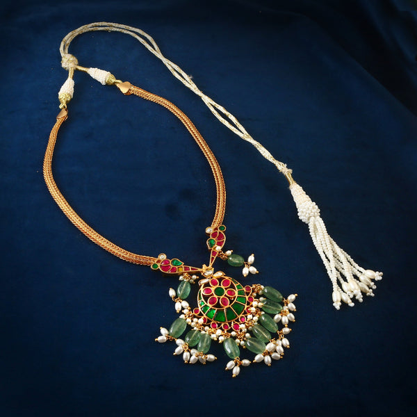 Traditional Gold-Plated Short Necklace