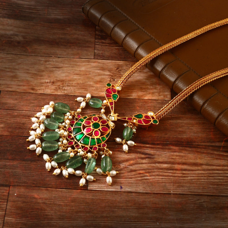 Traditional Gold-Plated Short Necklace