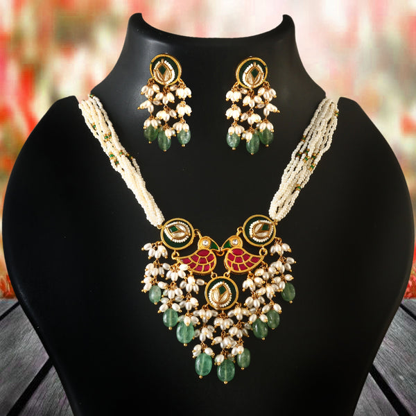 Jadau Kundan Necklace Set