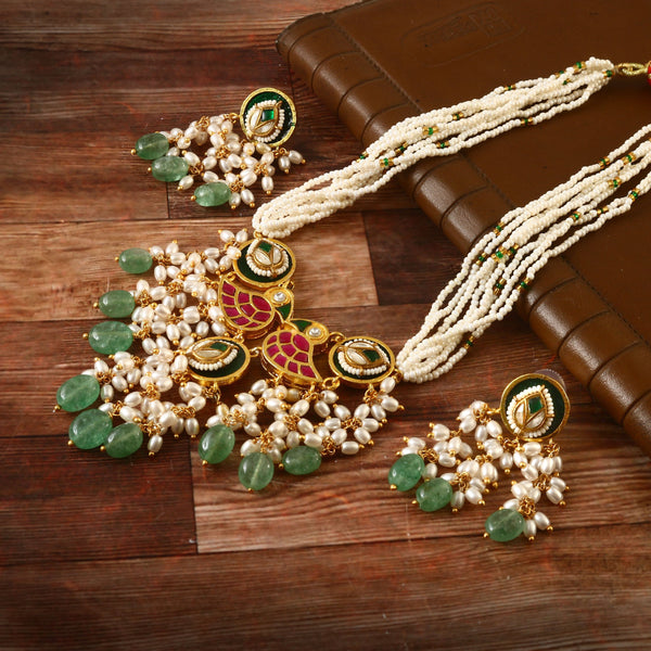 Jadau Kundan Necklace Set