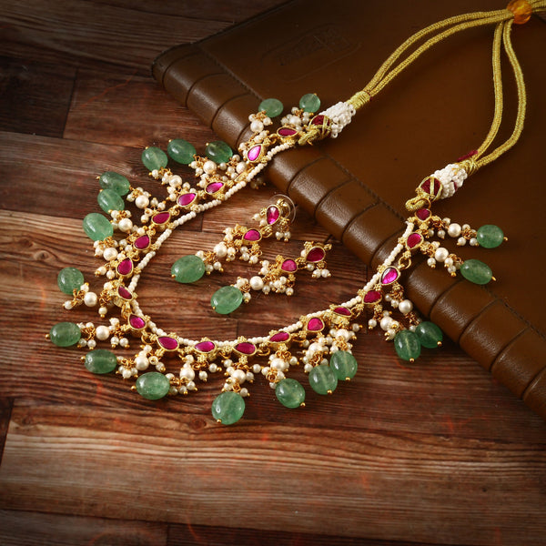 Jadau Kundan Necklace Set