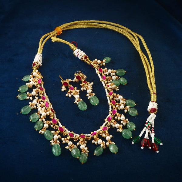 Jadau Kundan Necklace Set