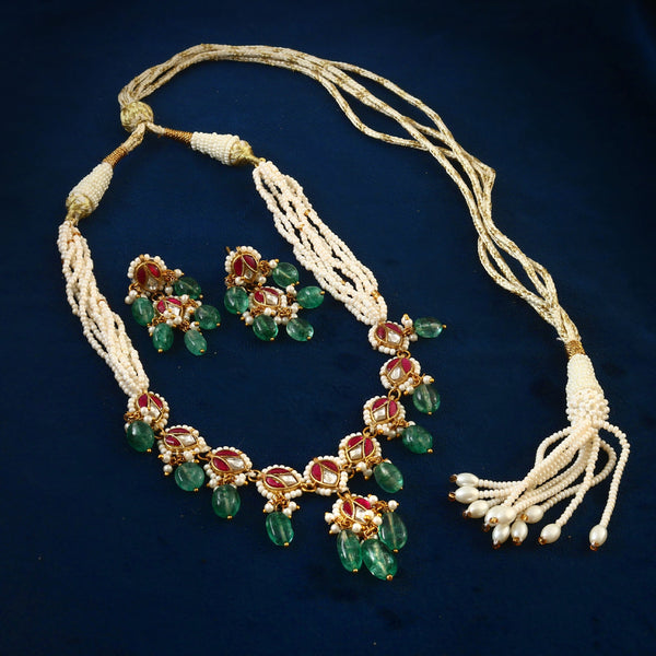 Jadau Kundan Necklace Set