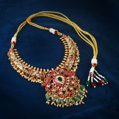 Jadau Kundan Heavy Necklace Set