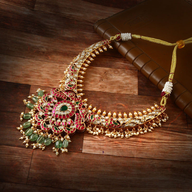 Jadau Kundan Heavy Necklace Set