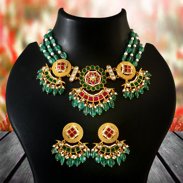 Jadau Kundan Necklace Set