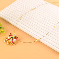 Jadau Kundan Necklace Set is beautifully handcrafted with premium
