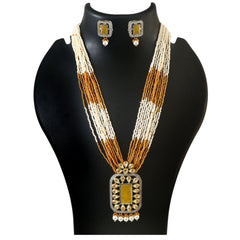 American Diamond Long mala Necklace set