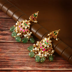 Earring One Gram 1 gm Gold coated traditionl ethnic daily party wear stud Earring