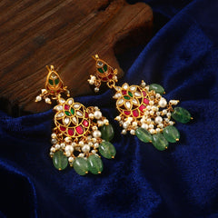 Earring One Gram 1 gm Gold coated traditionl ethnic daily party wear stud Earring