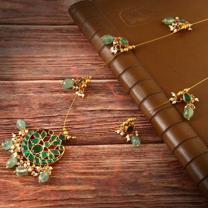 Single Chain Bead Necklace Set