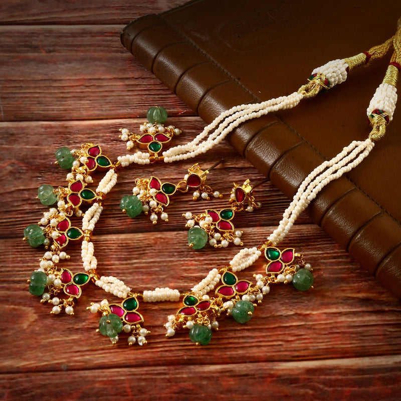 jadau kumdan necklace