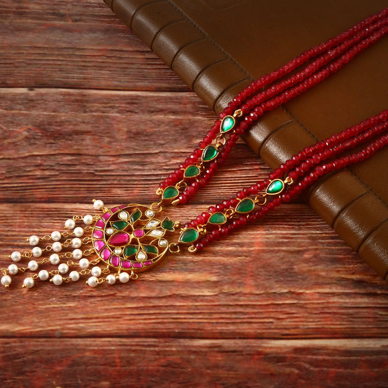 Triple Beads Necklace Set