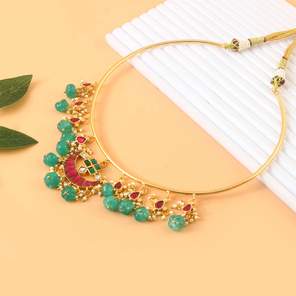 Pearl Drops Jadau Hasli Choker