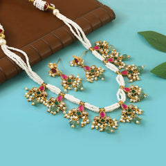 Red Amita Polki chokar perfect for every women