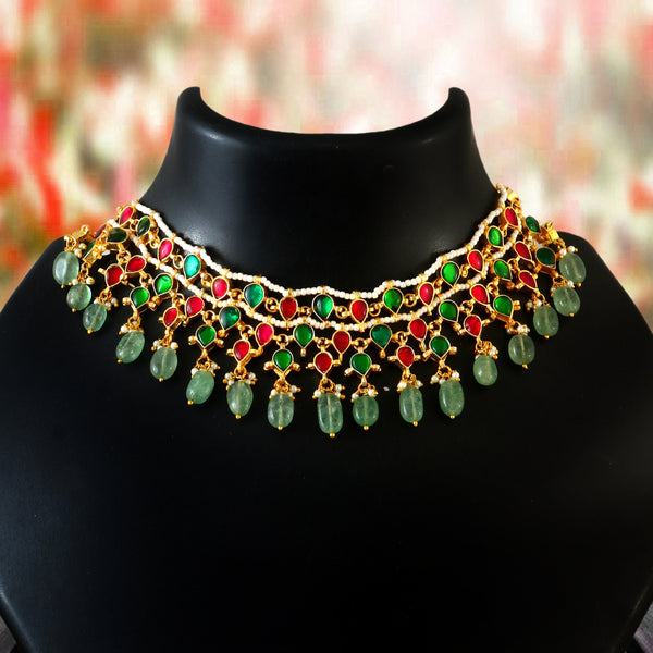 Jadau Kundan Necklace in south india an opulent choker  Set