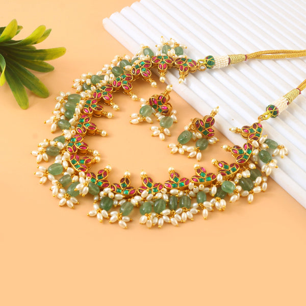 Jadau Kundan Necklace Set