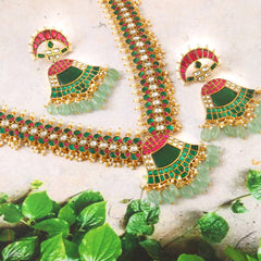 Jadau kundan Necklace Set
