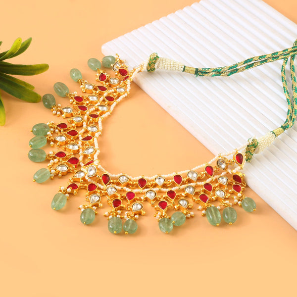 Jadau Kundan Necklace in south india an opulent choker  Set