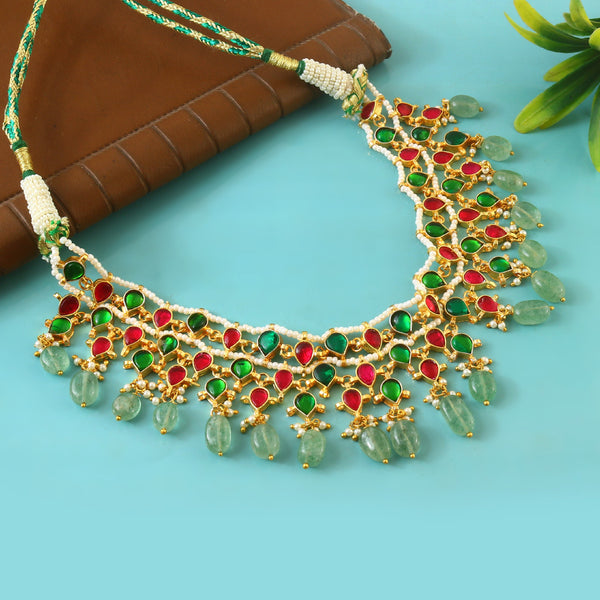 Jadau Kundan Necklace in south india an opulent choker  Set