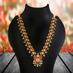 Royal Green Stone Kundan Statement Necklace