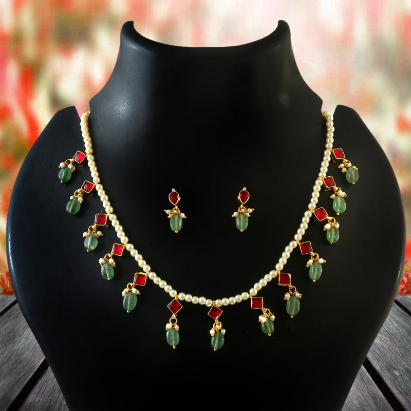 Jaadu Kundan Stones Bridal Necklace