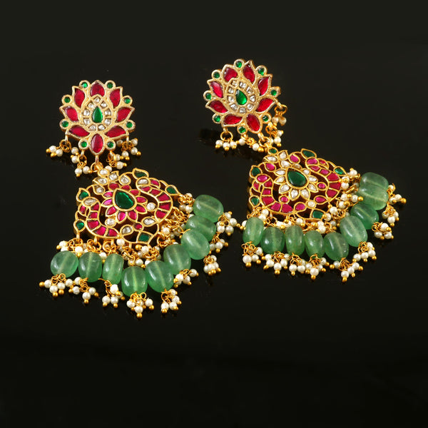 Beautiful Pachi Kundan Earrings