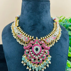 Jadau Kundan Heavy Necklace Set