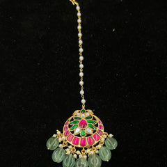 Meenakari Maang Tika