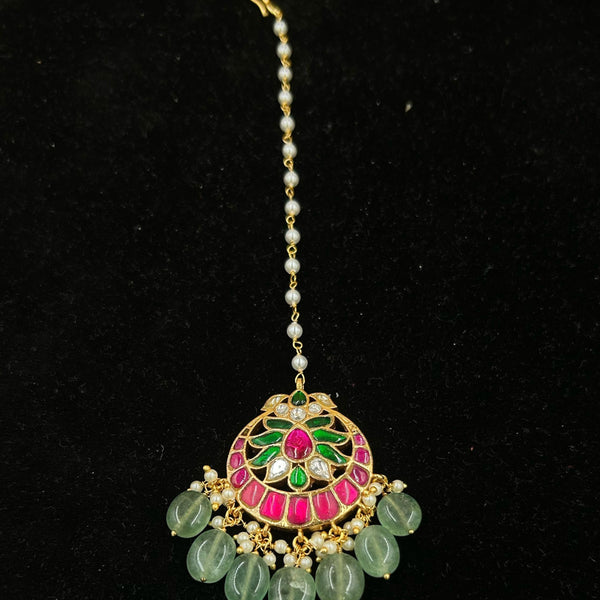 Meenakari Maang Tika