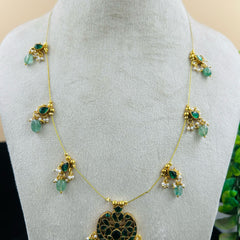 Single Chain Bead Necklace Set