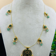 Single Chain Bead Necklace Set