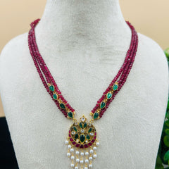 Triple Beads Necklace Set