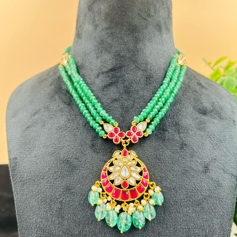 Triple Beads Necklace Set