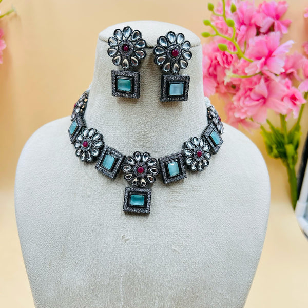 Necklace Set Black Polish