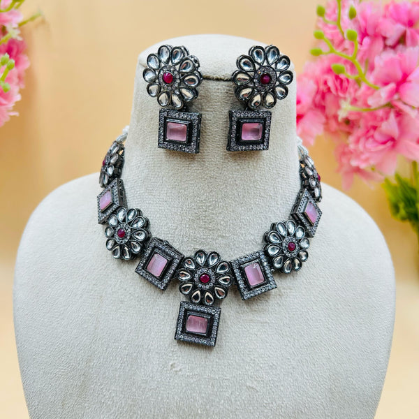 Necklace Set Black Polish
