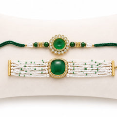 Stone Work Bhaiya Bhabhi Rakhi