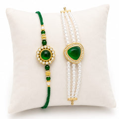 Stone Work Bhaiya Bhabhi Rakhi