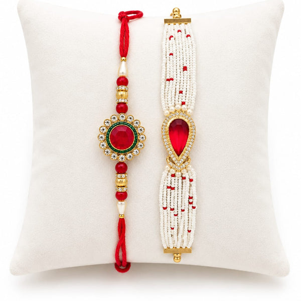 Stone Work Bhaiya Bhabhi Rakhi