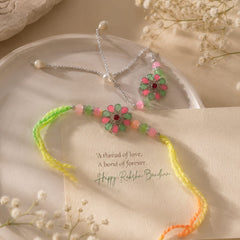 Bhaiya Bhabhi Rakhi Set is a beautifully crafted festive combo designed