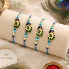 Bhaiya Bhabhi Rakhi Set is a beautifully crafted festive combo designed