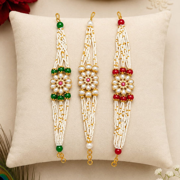 Bhaiya Bhabhi Rakhi Set. Designed with attractive traditional craftsmanship and premium-quality