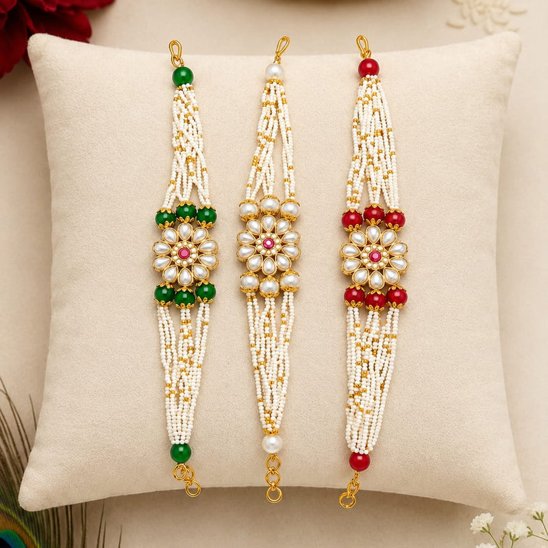 Bhaiya Bhabhi Rakhi Set. Designed with attractive traditional craftsmanship and premium-quality