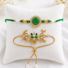 Bhaiya Bhabhi Rakhi Set. Designed with attractive traditional