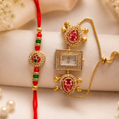 Kashmiri Bhaiya-Bhabhi Rakhi Set