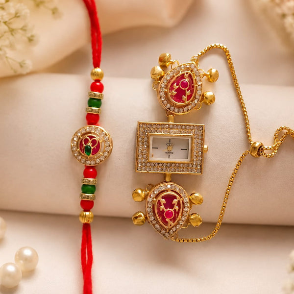 Kashmiri Bhaiya-Bhabhi Rakhi Set