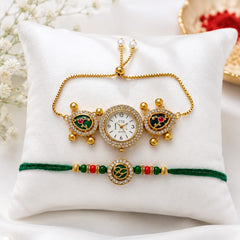Kashmiri Bhaiya-Bhabhi Rakhi Set